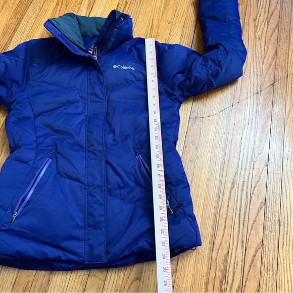 Columbia Omni Heat  Down Jacket Coat Small Purple Winter Duck - Picture 6 of 9